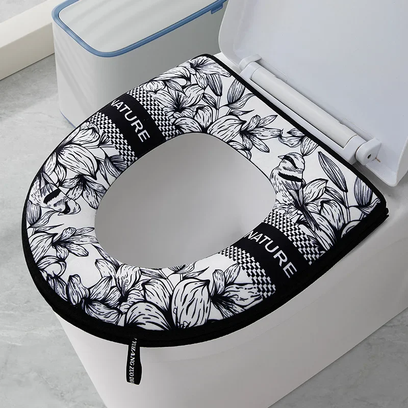 Zara Home Bathroom - 1 Stück Verdickter Toilettensitzbezug mit Reißverschluss