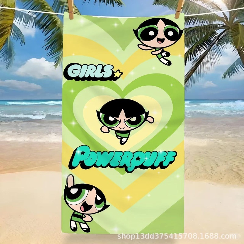 Home Bathroom Towels - Heiß begehrtes Powerpuff Girls Cartoon-Badetuch –