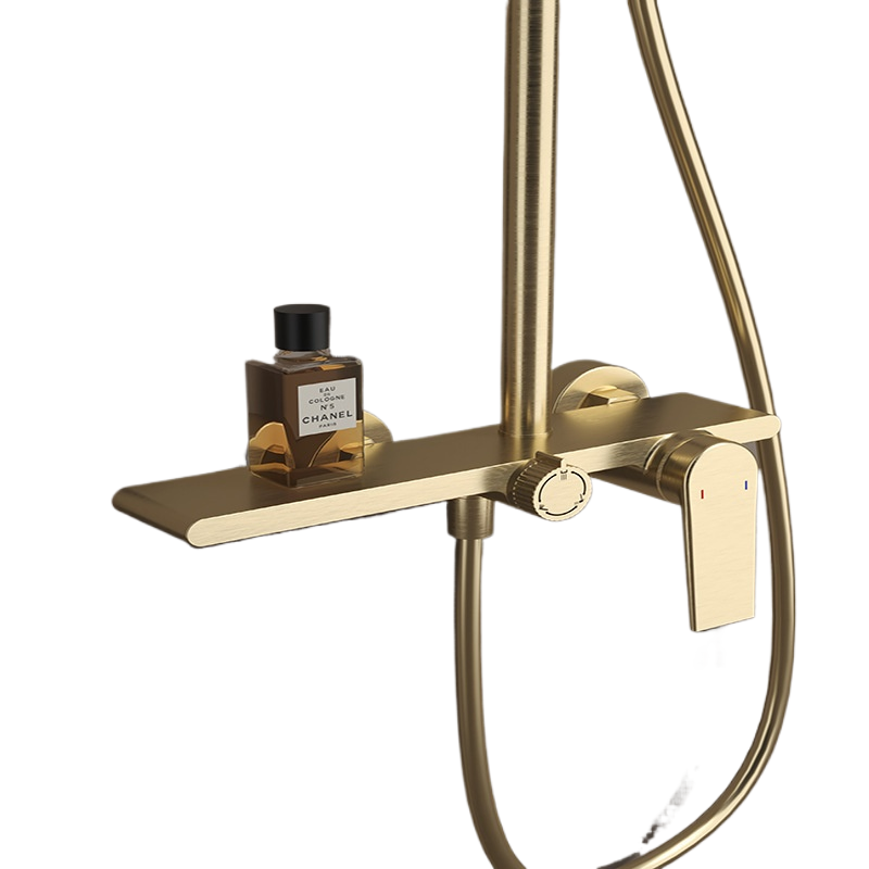 Shower Head Rain - Tauchfähiges Warm- und Kaltwasser-Duschset mit Regenduschkopf,