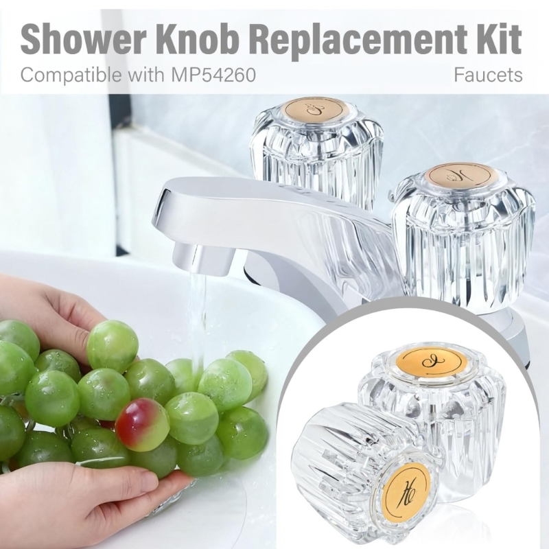 Home Hardware Bathroom Faucets - Schnellinstallations-Badewannen-Wasserhahngriffe, Badezimmer-Hardware-Upgrade-Set mit Vorgewindeschrauben für die
