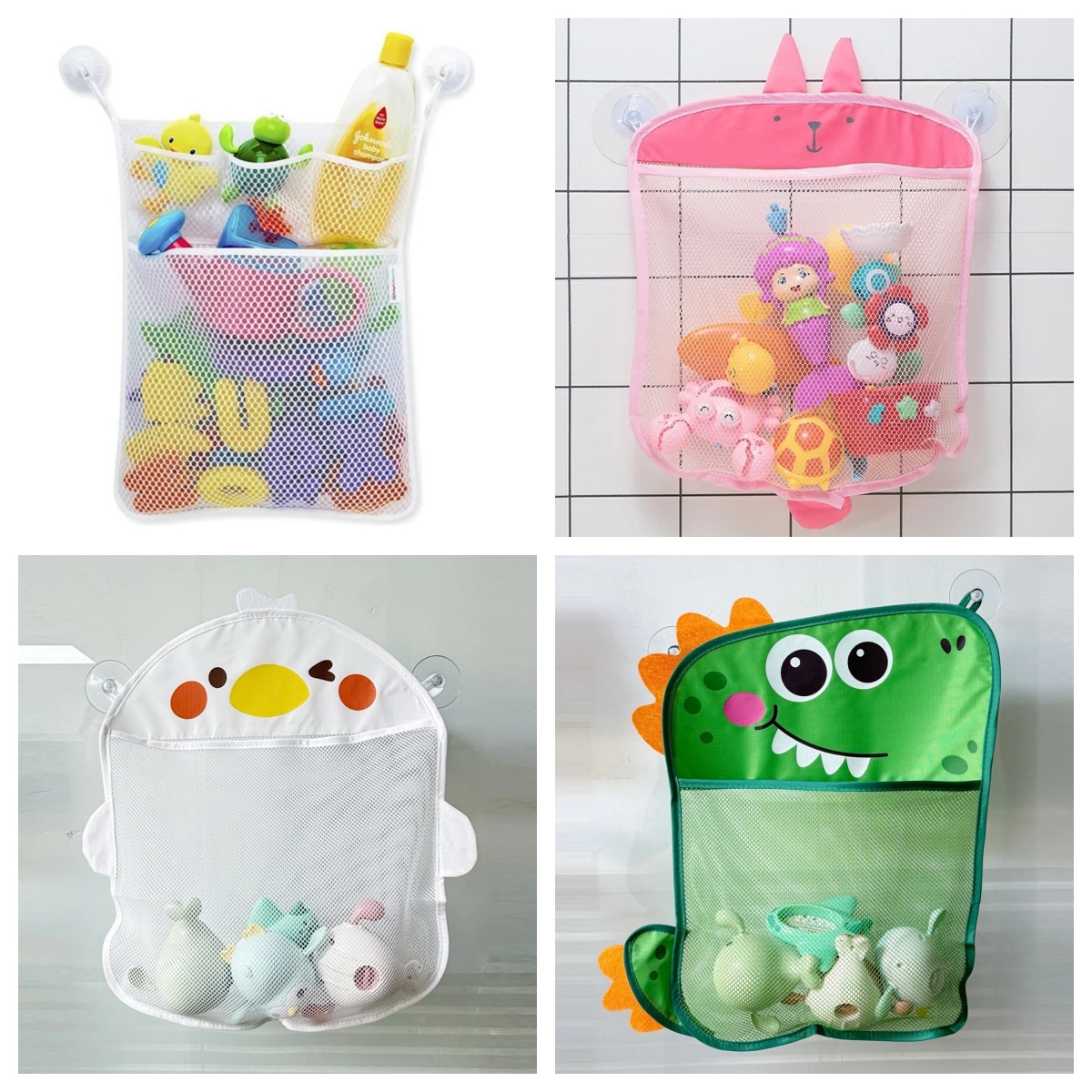 Home Bathroom Organizer - Baby Badezimmer Netzbeutel Cartoon Tierformen Stoff