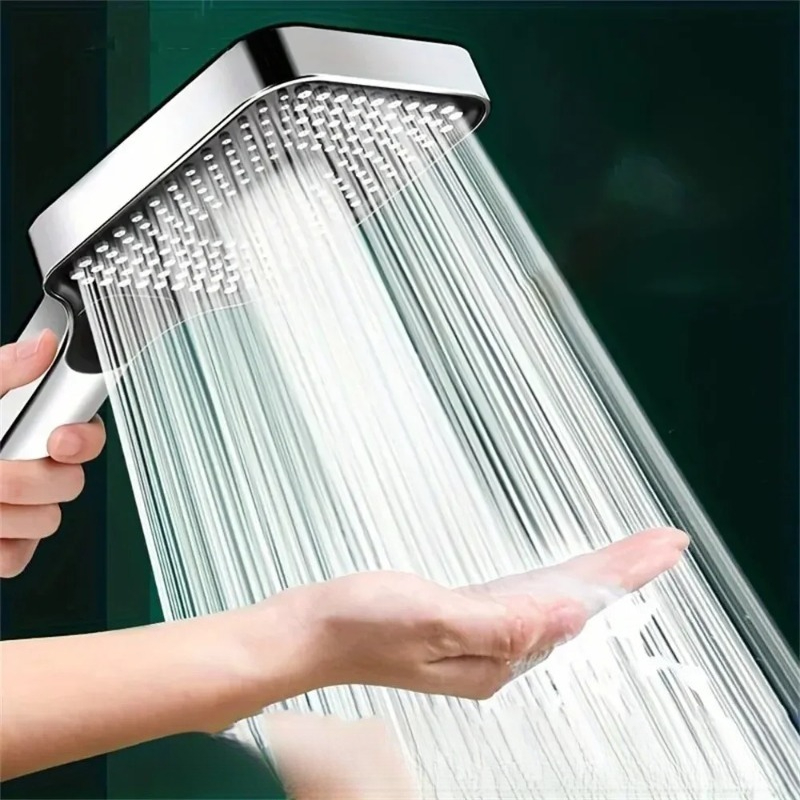 Shower Head Rain - Verstellbarer 3-Modus-Hochdruck-Duschkopf mit großem Durchfluss, wassersparend,