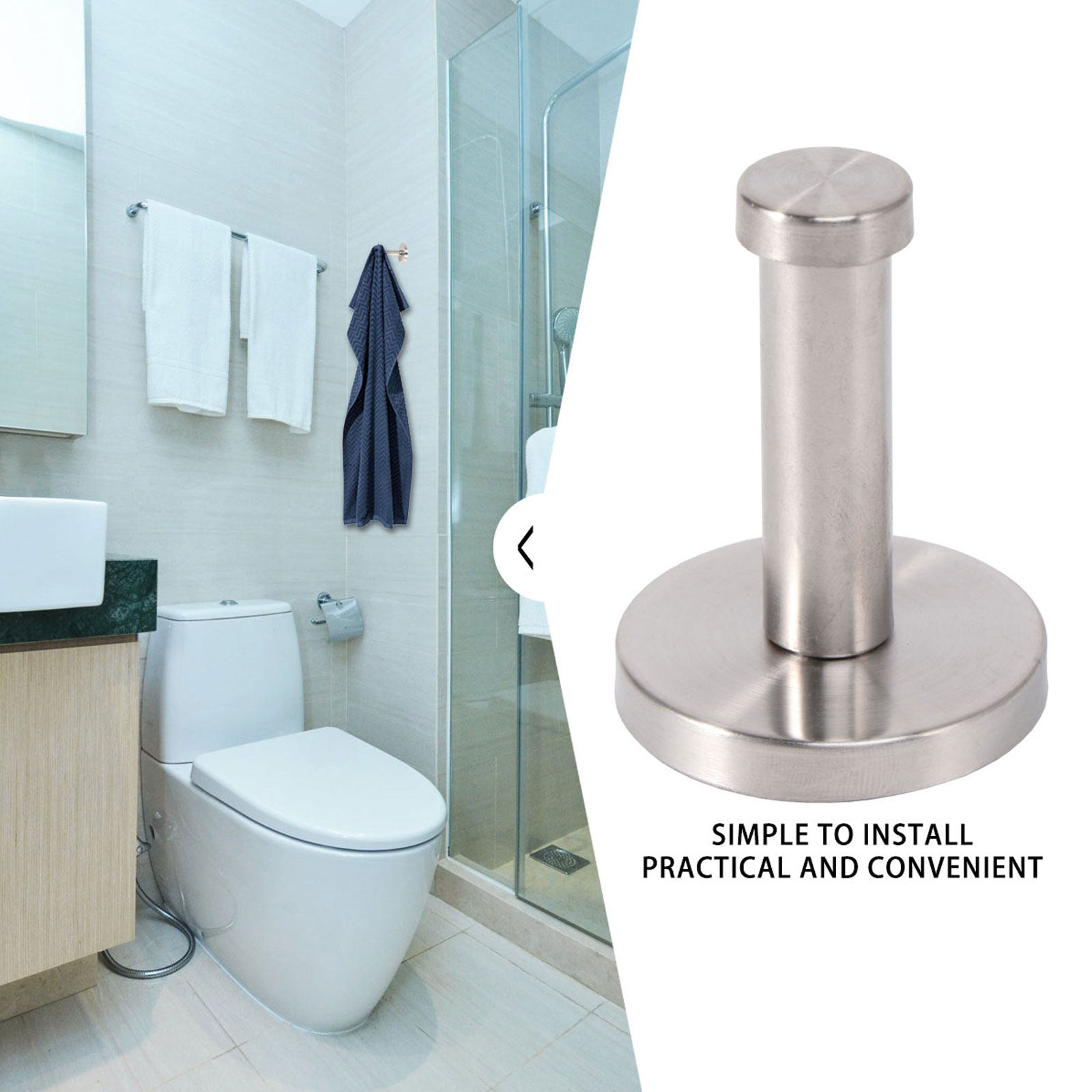 6 Stück Metallhaken aus Edelst – Home Bathroom Towels Bewertung und Preis