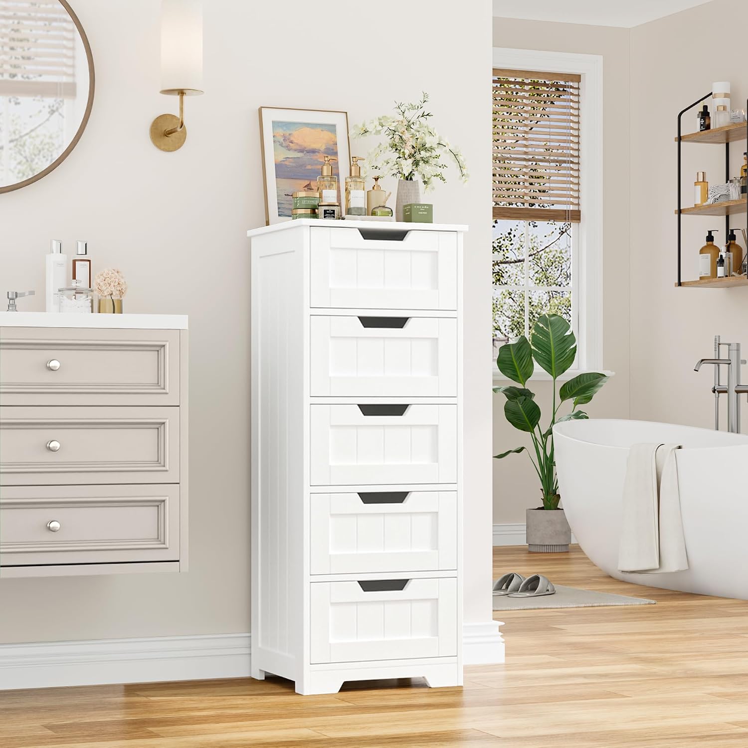 Freistehender Badezimmer-Aufbe – Home Bathroom Organizer Bewertung und Preis