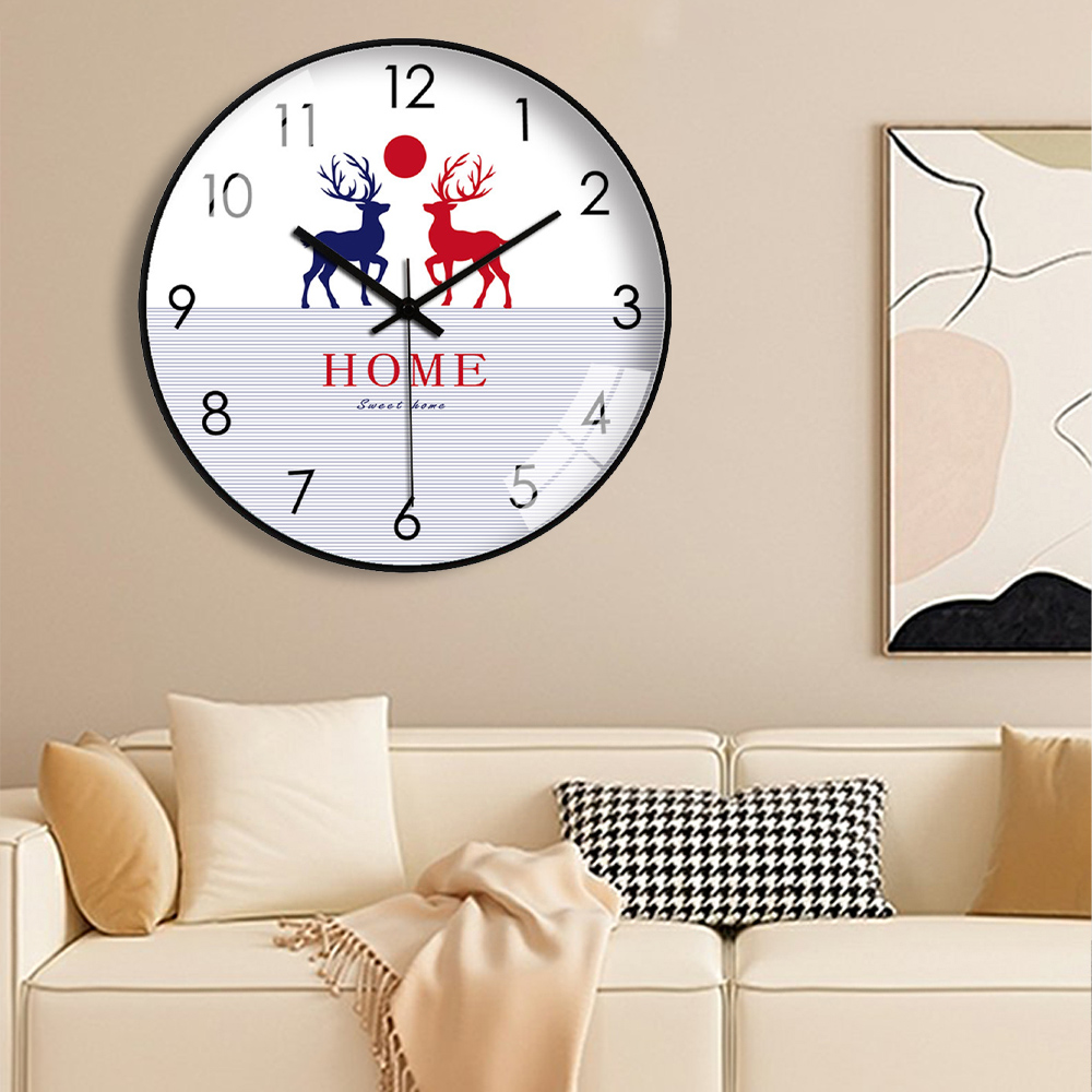 Neue elegante Wanduhr mit Hirs – Home Bathroom Design Simple Bewertung und Preis