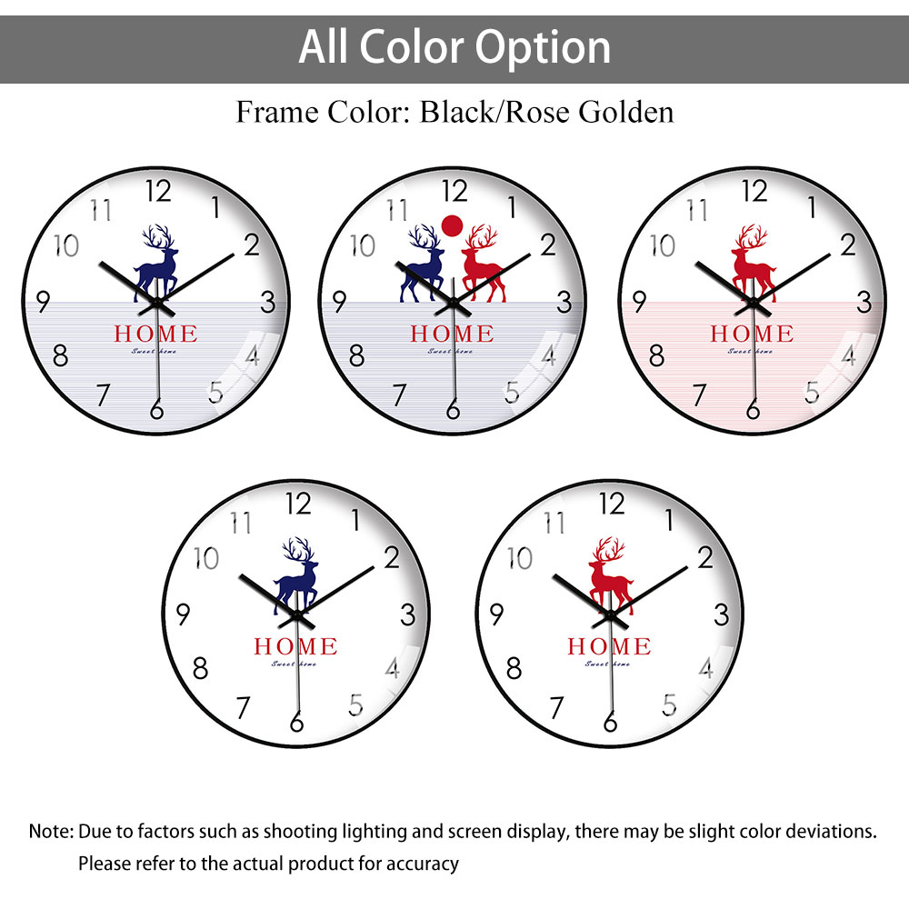 Neue elegante Wanduhr mit Hirs – Home Bathroom Design Simple Bewertung und Preis