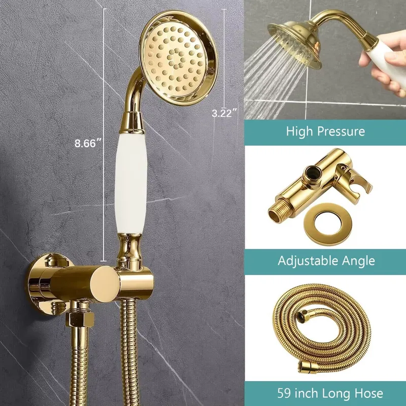Antike Duscharmaturen-Sets, Ko – Shower Head Rain Bewertung und Preis