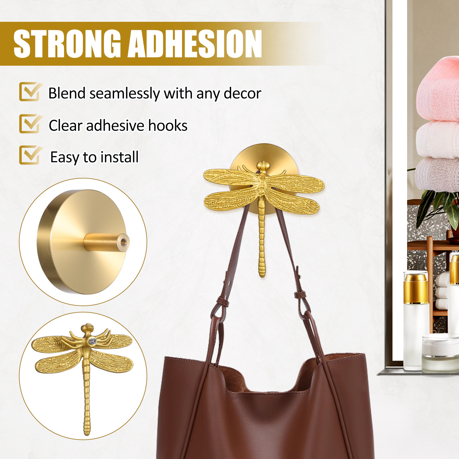 Wandmontierter Kleiderhaken im – Home Bathroom Towels Bewertung und Preis