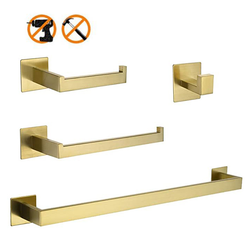 304 Edelstahl 4-teiliges Gold- – Home Bathroom Towels Bewertung und Preis