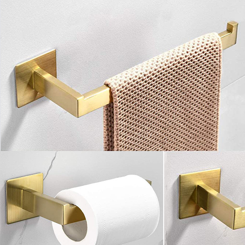 304 Edelstahl 4-teiliges Gold- – Home Bathroom Towels Bewertung und Preis
