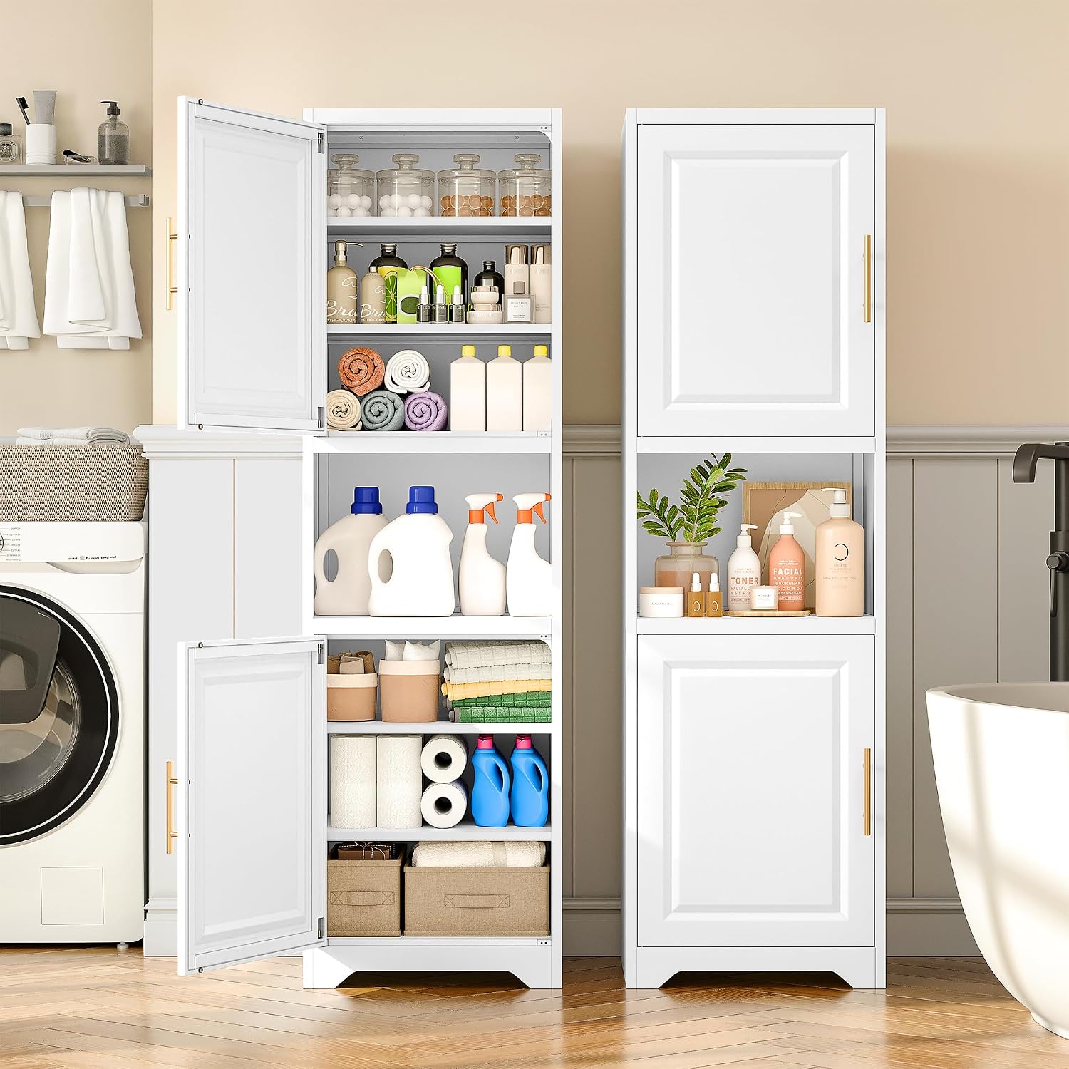 67 Zoll hoher, schmaler Aufbew – Home Bathroom Organizer Bewertung und Preis