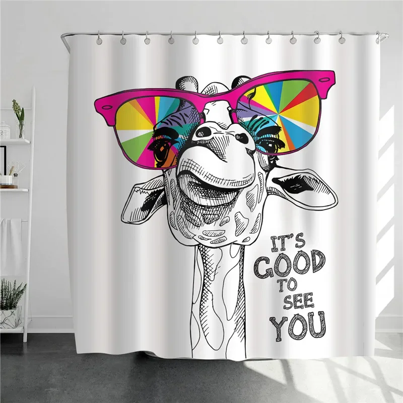 Giraffe mit bunten Gläsern, Du – Home Bathroom Design Simple Bewertung und Preis