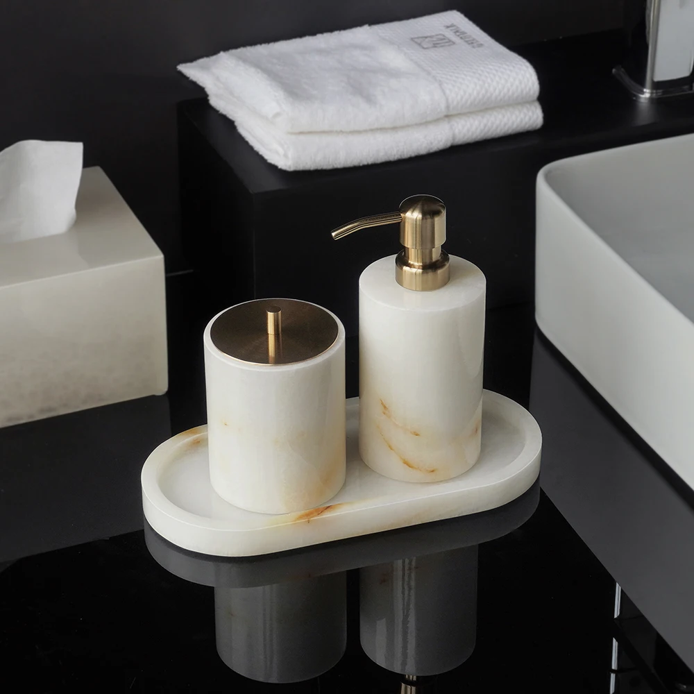 Weißer Onyx Naturmarmor Badezi – Zara Home Bathroom Bewertung und Preis