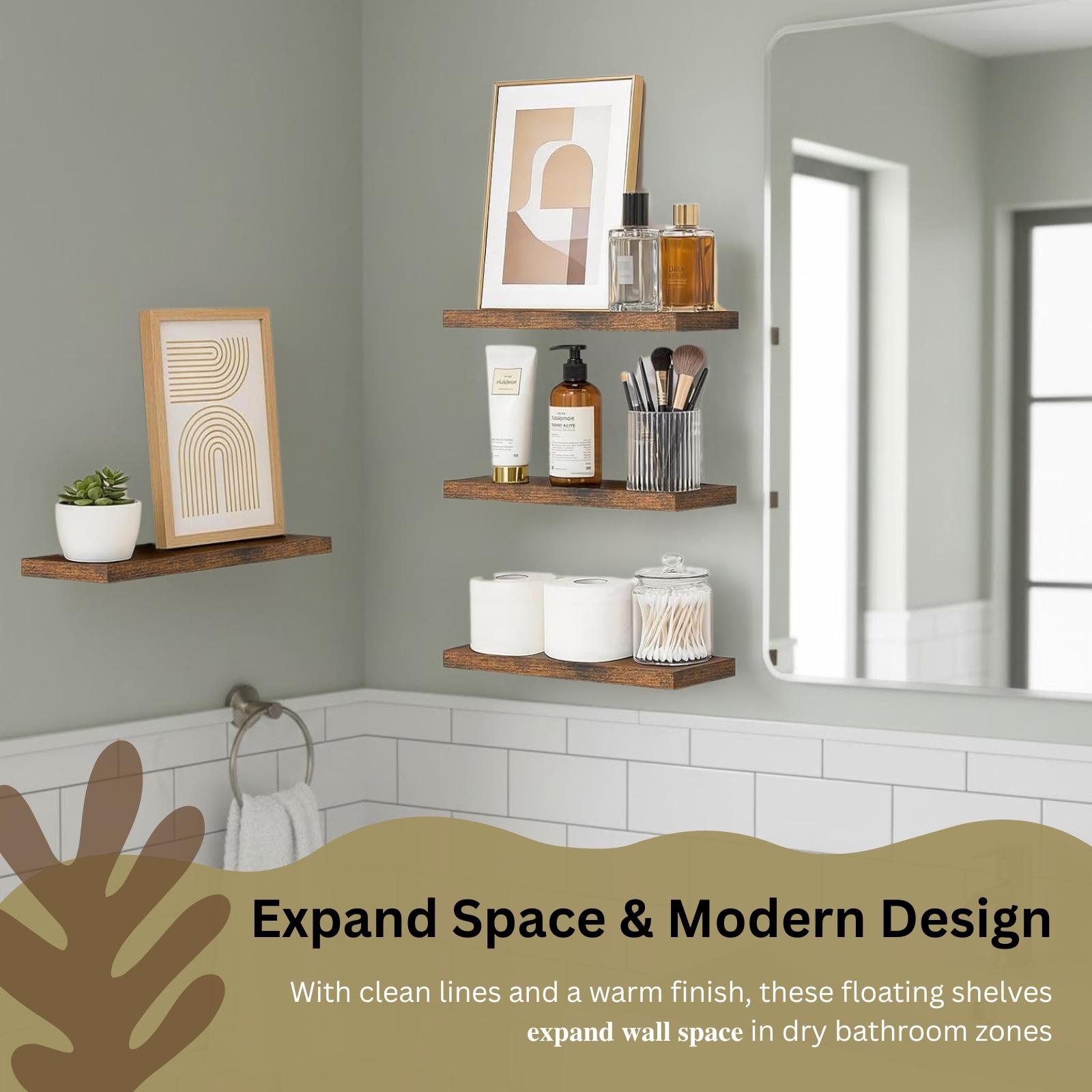 4 Stück schwebende Regale, wan – Home Bathroom Organizer Bewertung und Preis