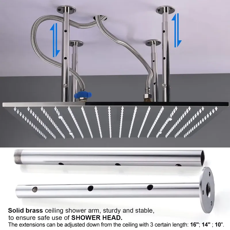 Komplettes Duschset Regendusch – Shower Head Rain Bewertung und Preis
