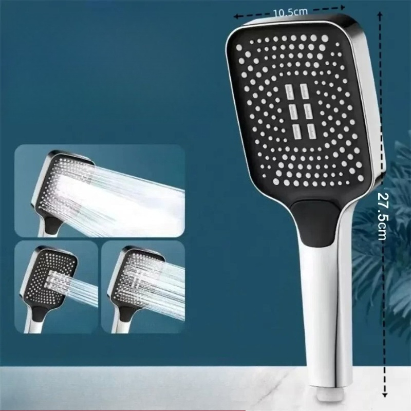 Verstellbarer 3-Modus-Hochdruc – Shower Head Rain Bewertung und Preis